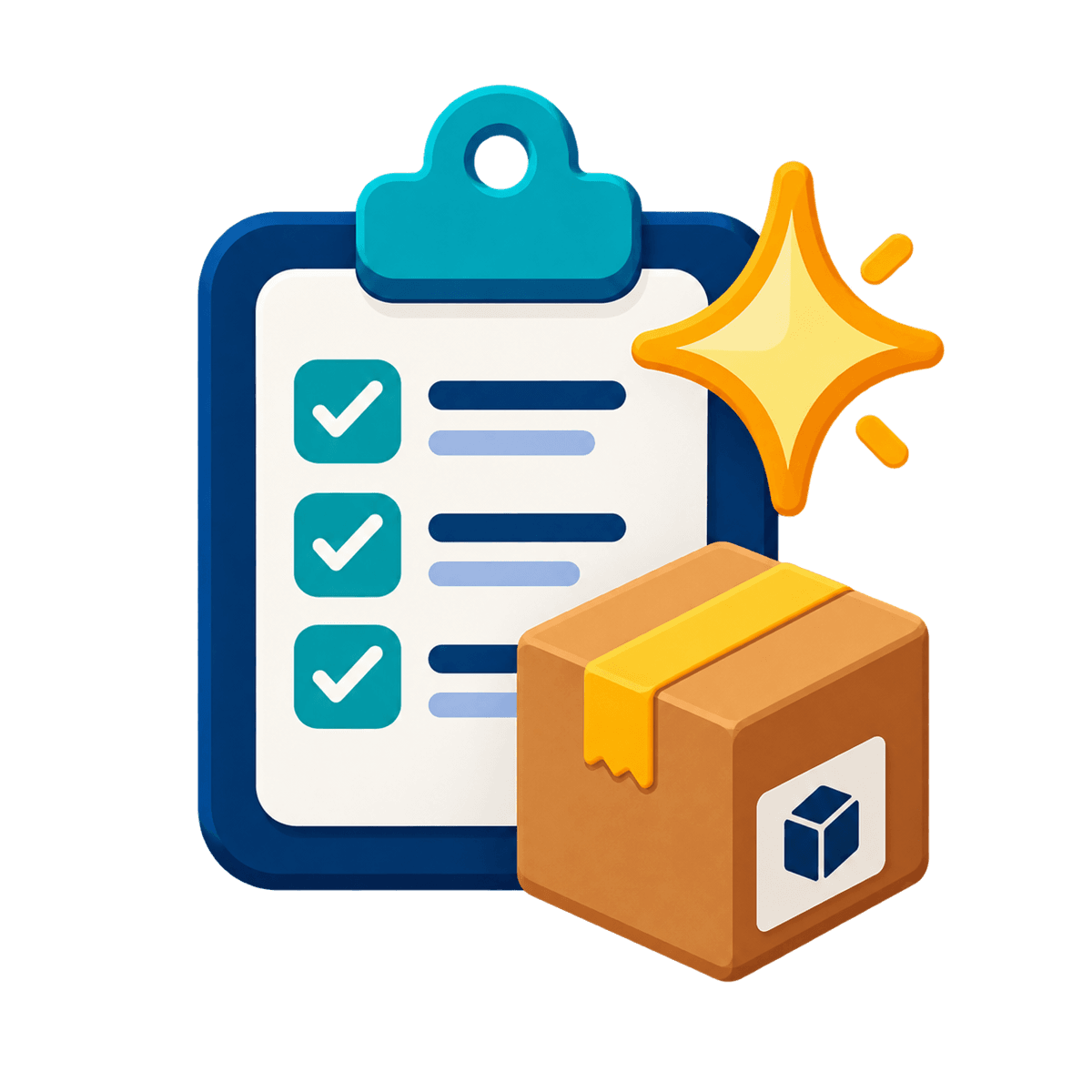 DL Special Orders logo with a checklist and package representing tracked special requests